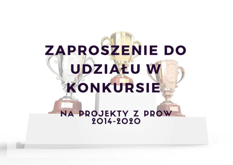Konkurs na projekty PROW 2014-2020