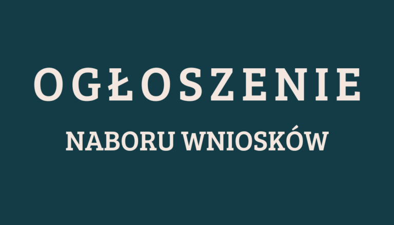 Ogłoszenie o naborze 1/2025